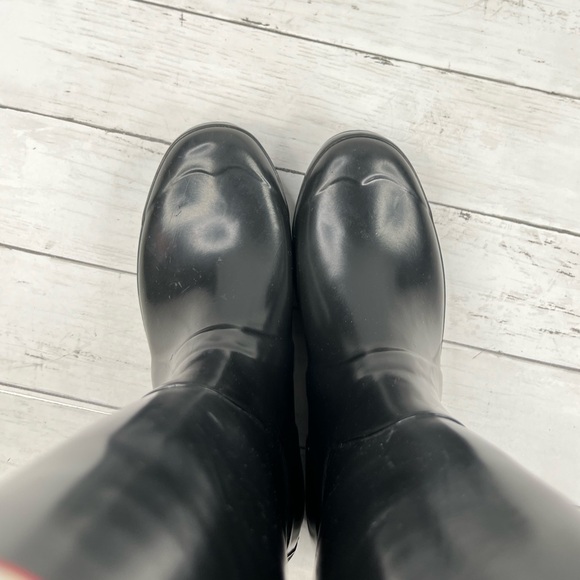 Hunter Original Tall Black Rain Boots Size 9 Women / 8 Men - Picture 9 of 11